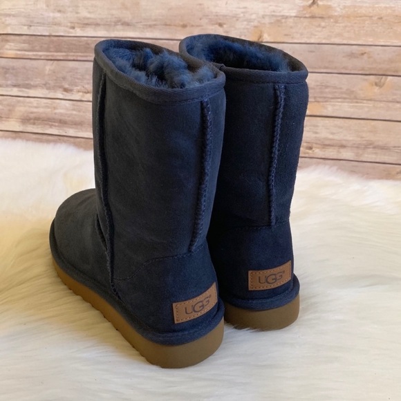 UGG Navy Classic Short II Boots - Picture 4 of 8